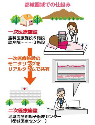 図：都城圏域での仕組み